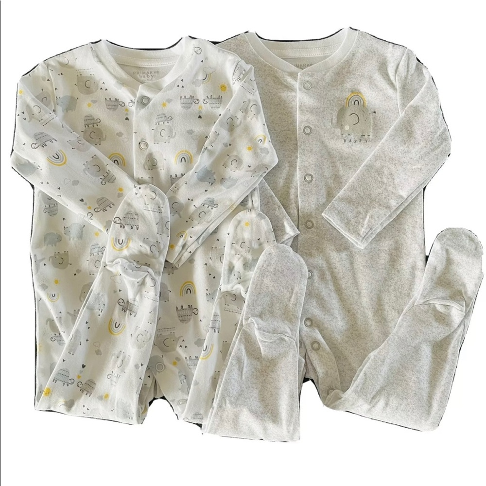 6-9 month Sleepsuits Cotton covered toes